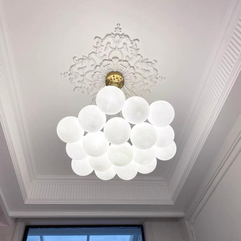Glass Ceiling Pendant Cluster Lighting Lobby