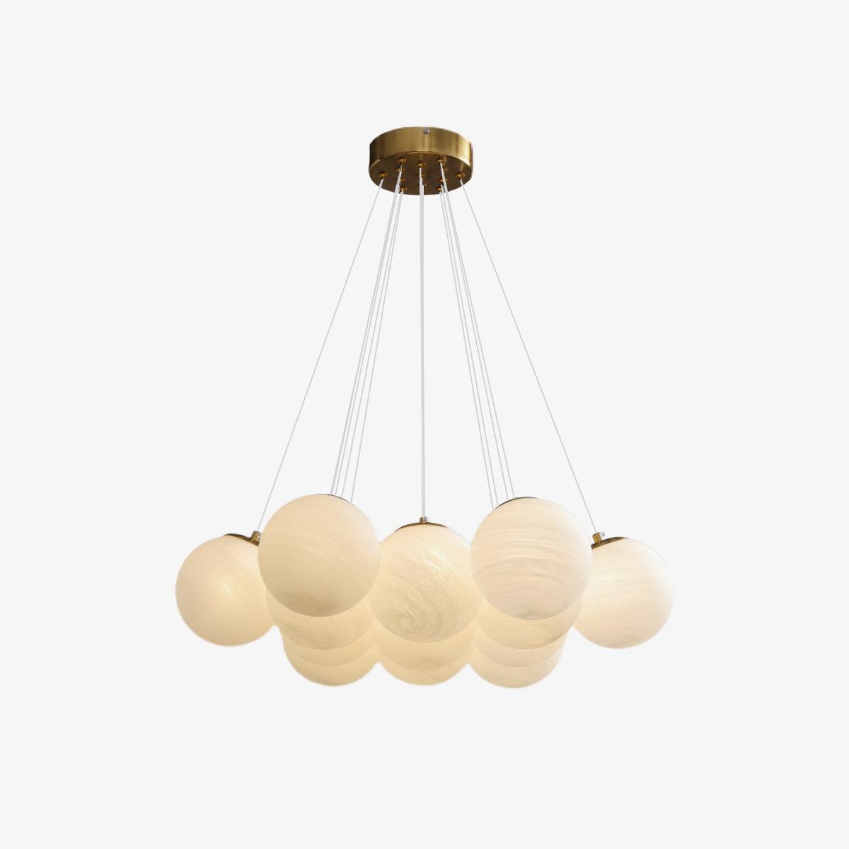 Glass Ceiling Pendant Cluster Lighting Lobby