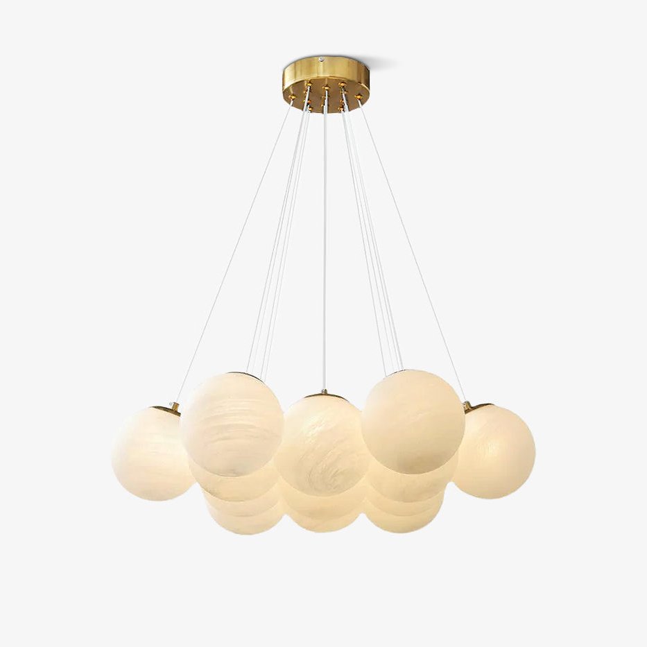 Glass Ceiling Pendant Cluster Lighting Lobby