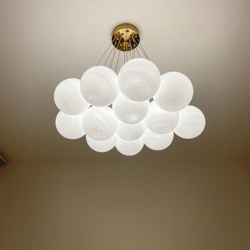 Glass Ceiling Pendant Cluster Lighting Lobby