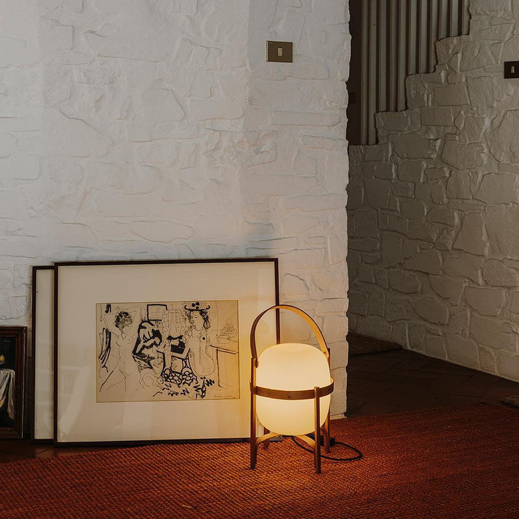 Glass Lantern Portable Table Light Lighting Lobby
