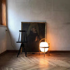 Glass Lantern Portable Table Light Lighting Lobby