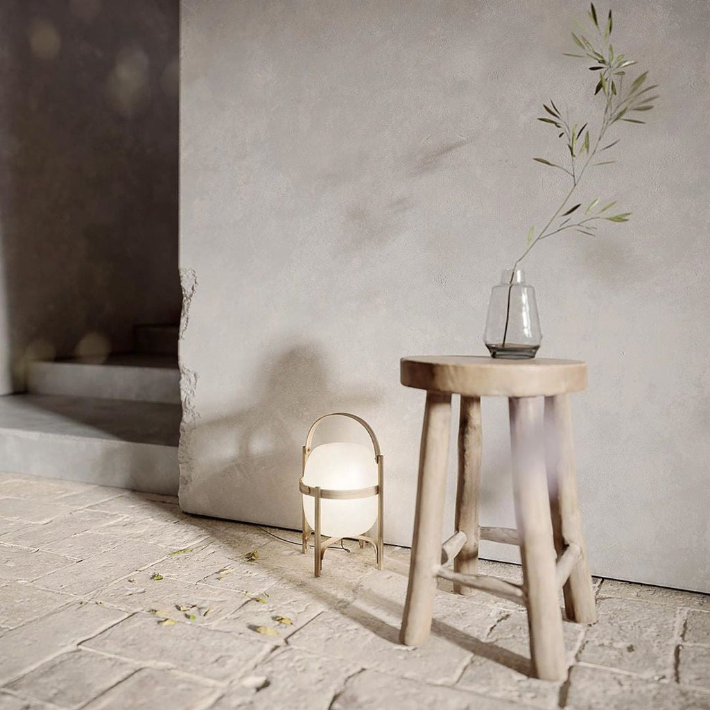 Glass Lantern Portable Table Light Lighting Lobby