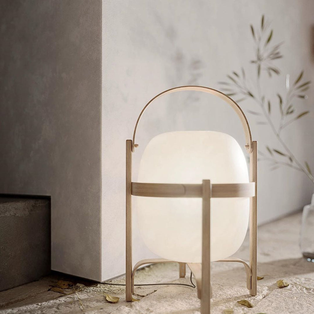 Glass Lantern Portable Table Light Lighting Lobby