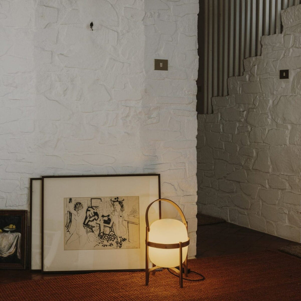 Glass Lantern Portable Table Light Lighting Lobby