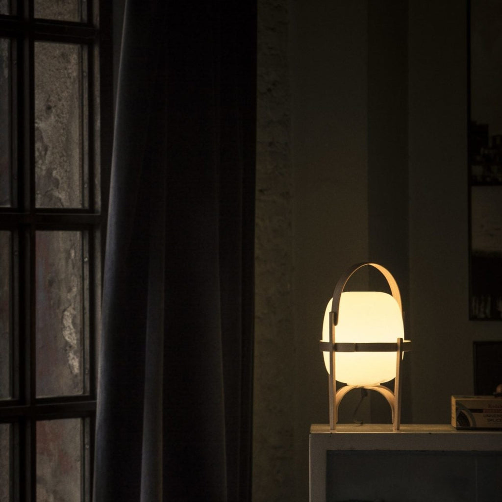 Glass Lantern Portable Table Light Lighting Lobby