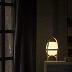 Glass Lantern Portable Table Light Lighting Lobby