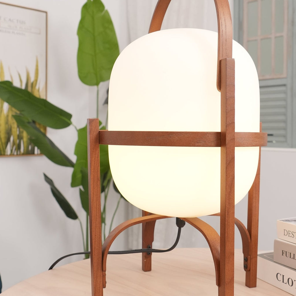 Glass Lantern Portable Table Light Lighting Lobby
