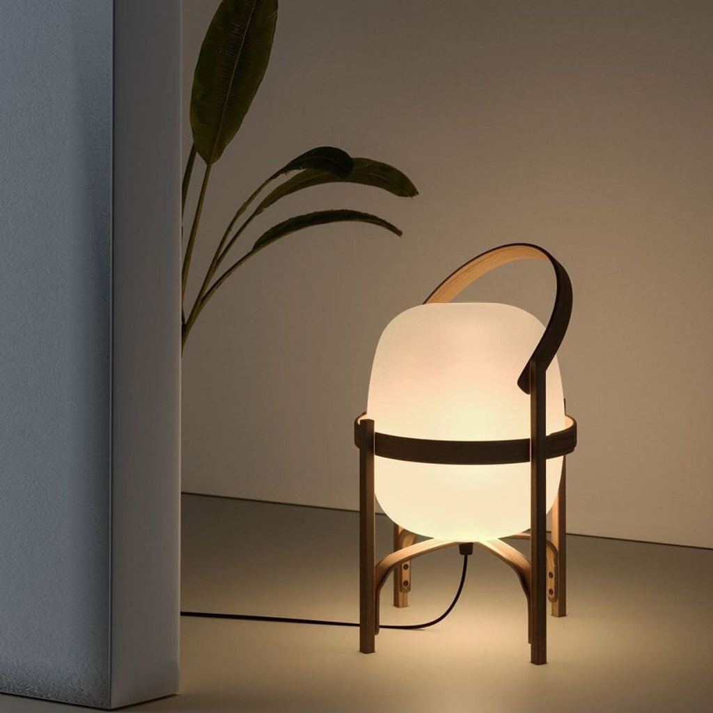 Glass Lantern Portable Table Light Lighting Lobby