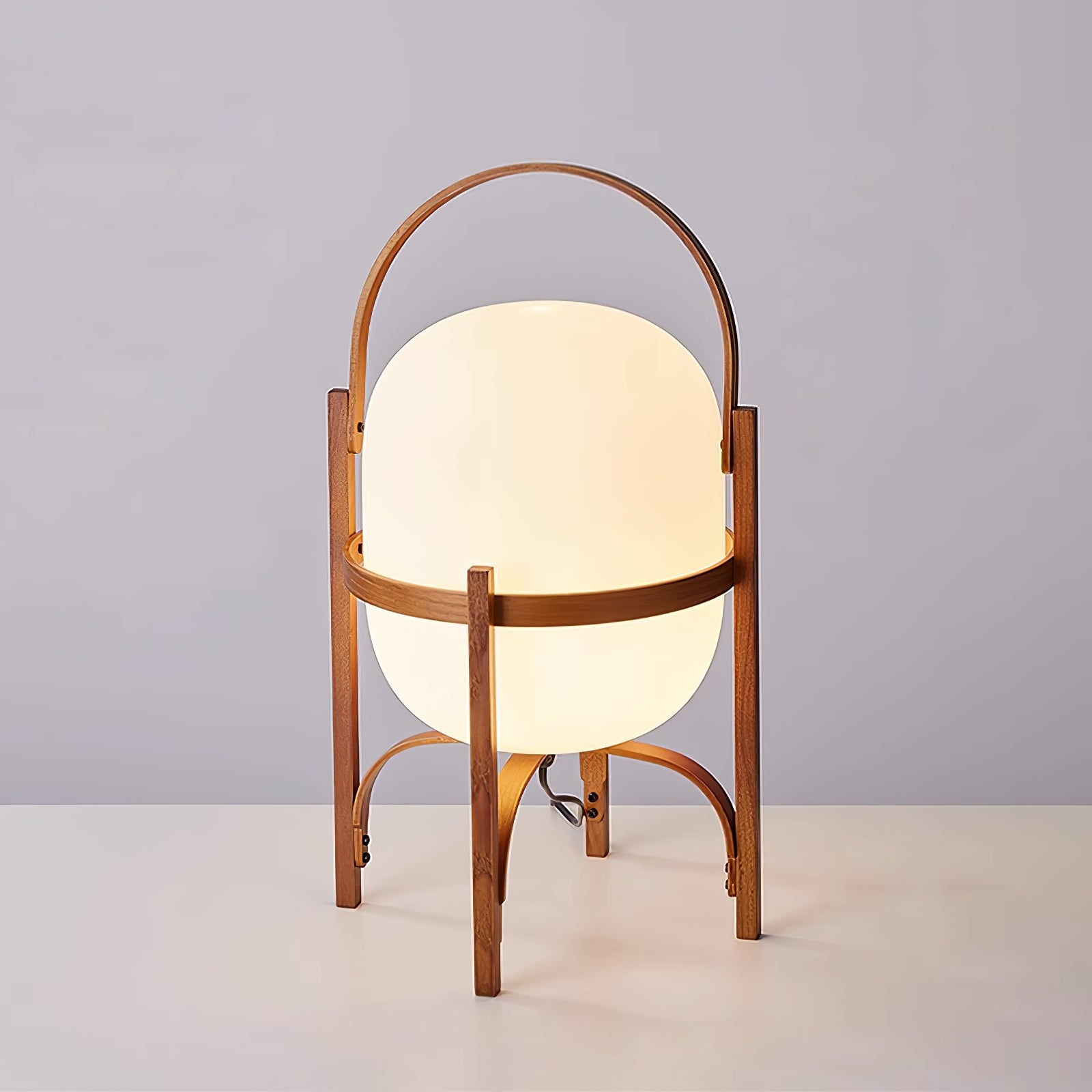 Glass Lantern Portable Table Light Lighting Lobby