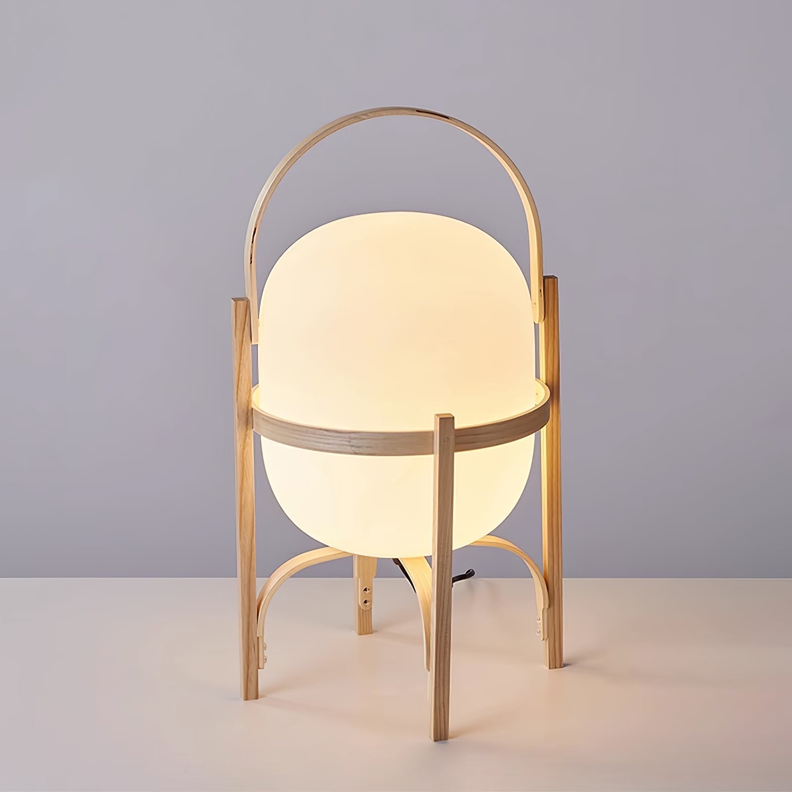 Glass Lantern Portable Table Light Lighting Lobby