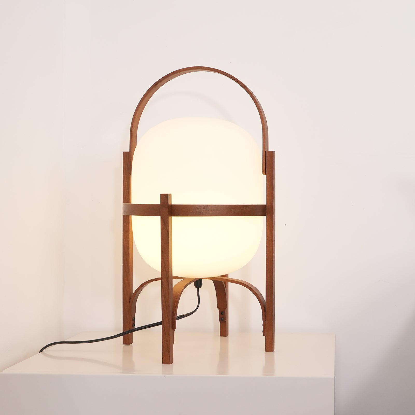 Glass Lantern Portable Table Light Lighting Lobby