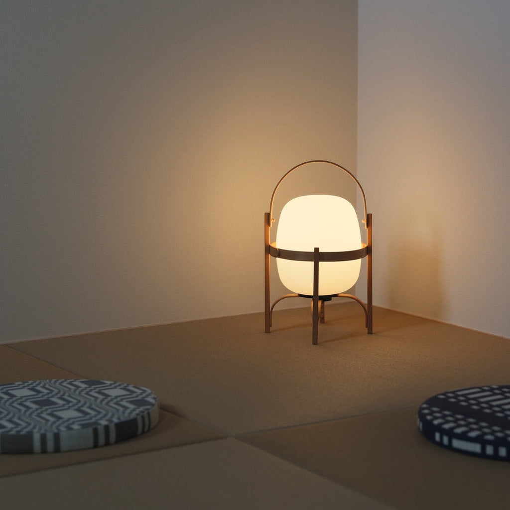 Glass Lantern Portable Table Light Lighting Lobby