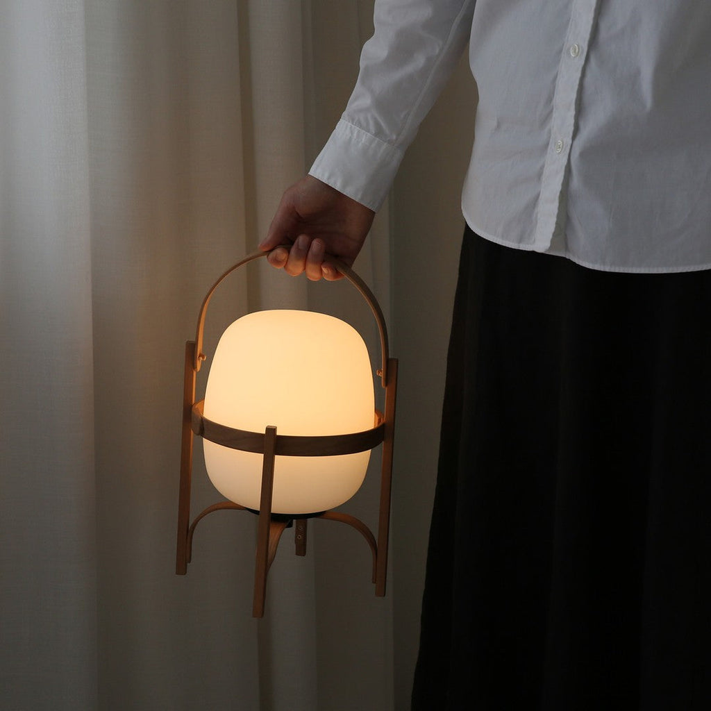 Glass Lantern Portable Table Light Lighting Lobby