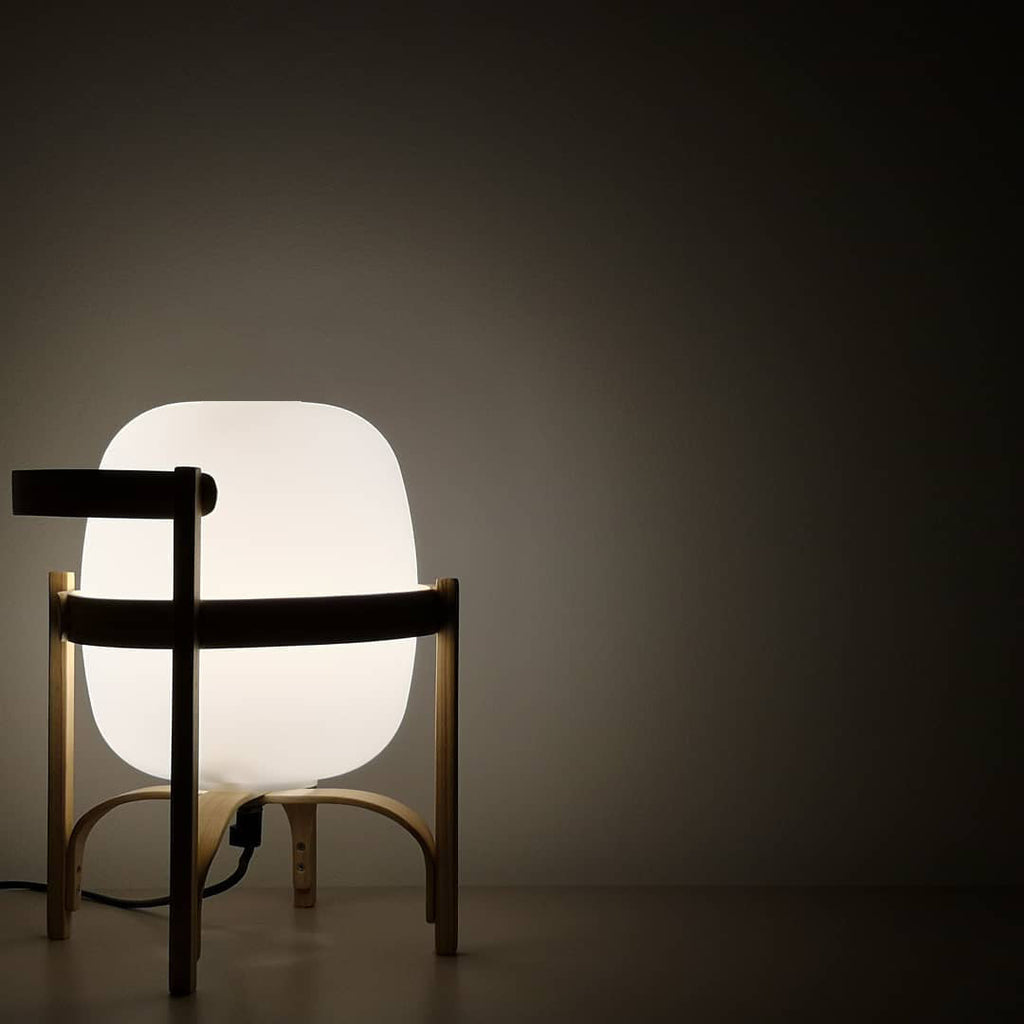 Glass Lantern Portable Table Light Lighting Lobby