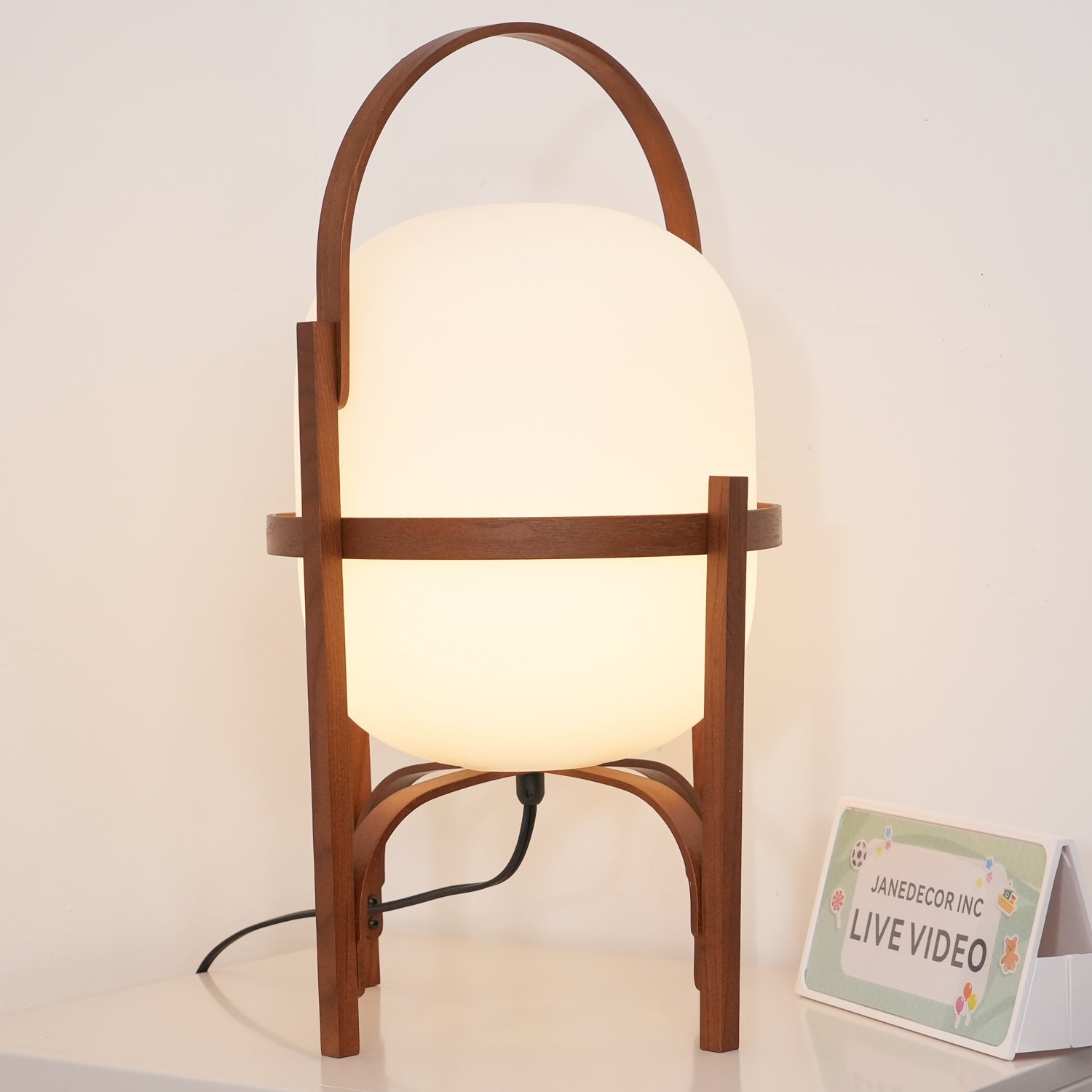 Glass Lantern Portable Table Light Lighting Lobby