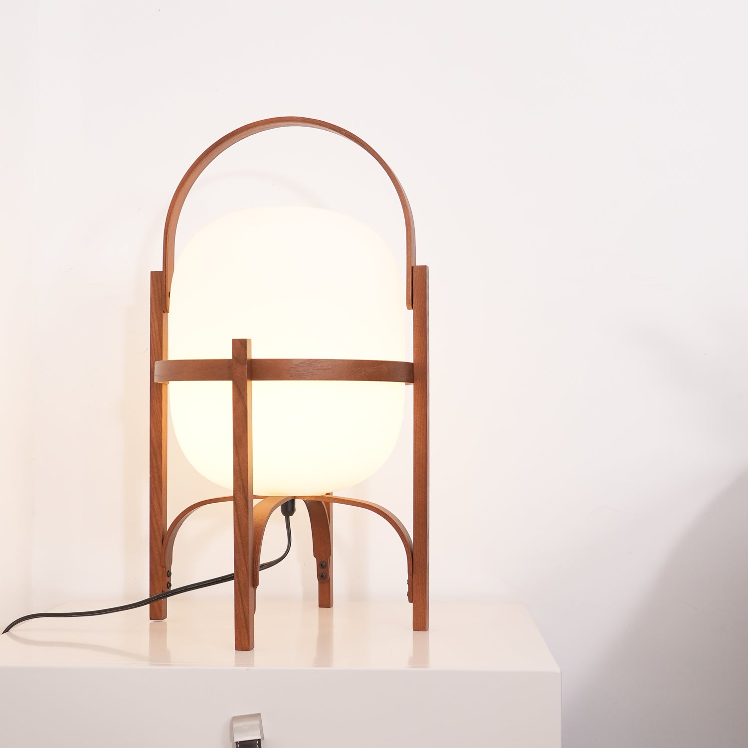 Glass Lantern Portable Table Light Lighting Lobby