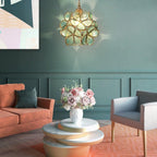 Glass Petal Ceiling Fixture Lighting Lobby