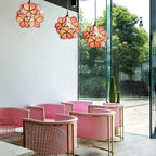 Glass Petal Ceiling Fixture Lighting Lobby