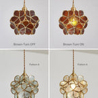 Glass Petal Ceiling Fixture Lighting Lobby