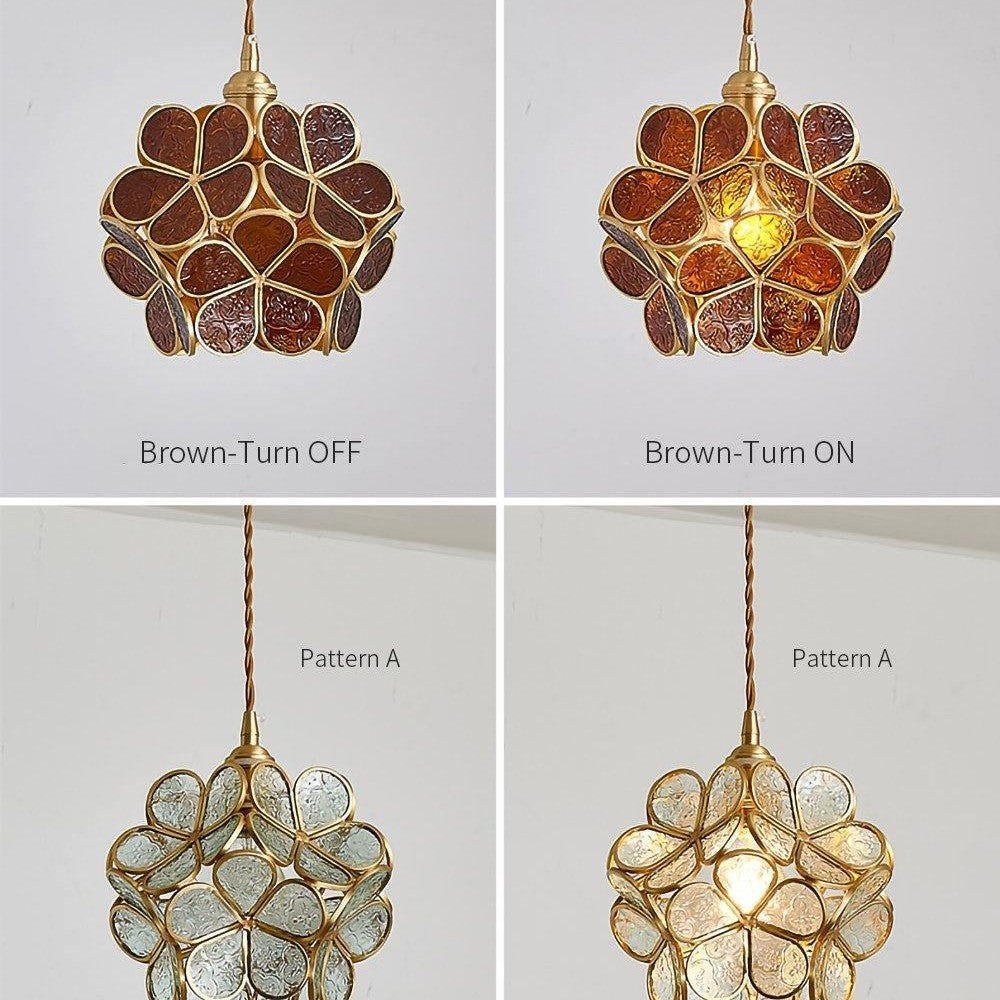 Glass Petal Ceiling Fixture Lighting Lobby