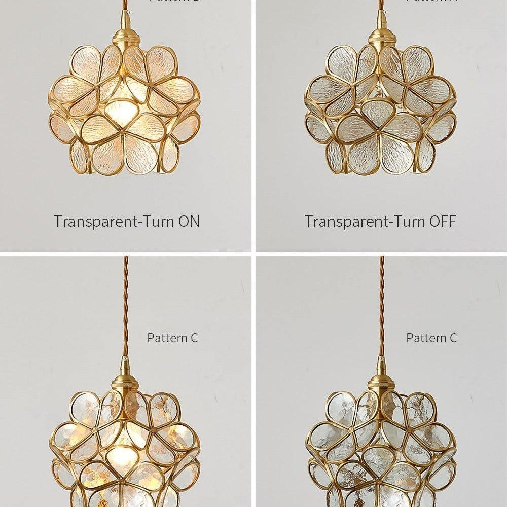 Glass Petal Ceiling Fixture Lighting Lobby