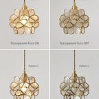 Glass Petal Ceiling Fixture Lighting Lobby