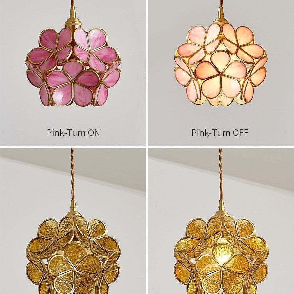 Glass Petal Ceiling Fixture Lighting Lobby