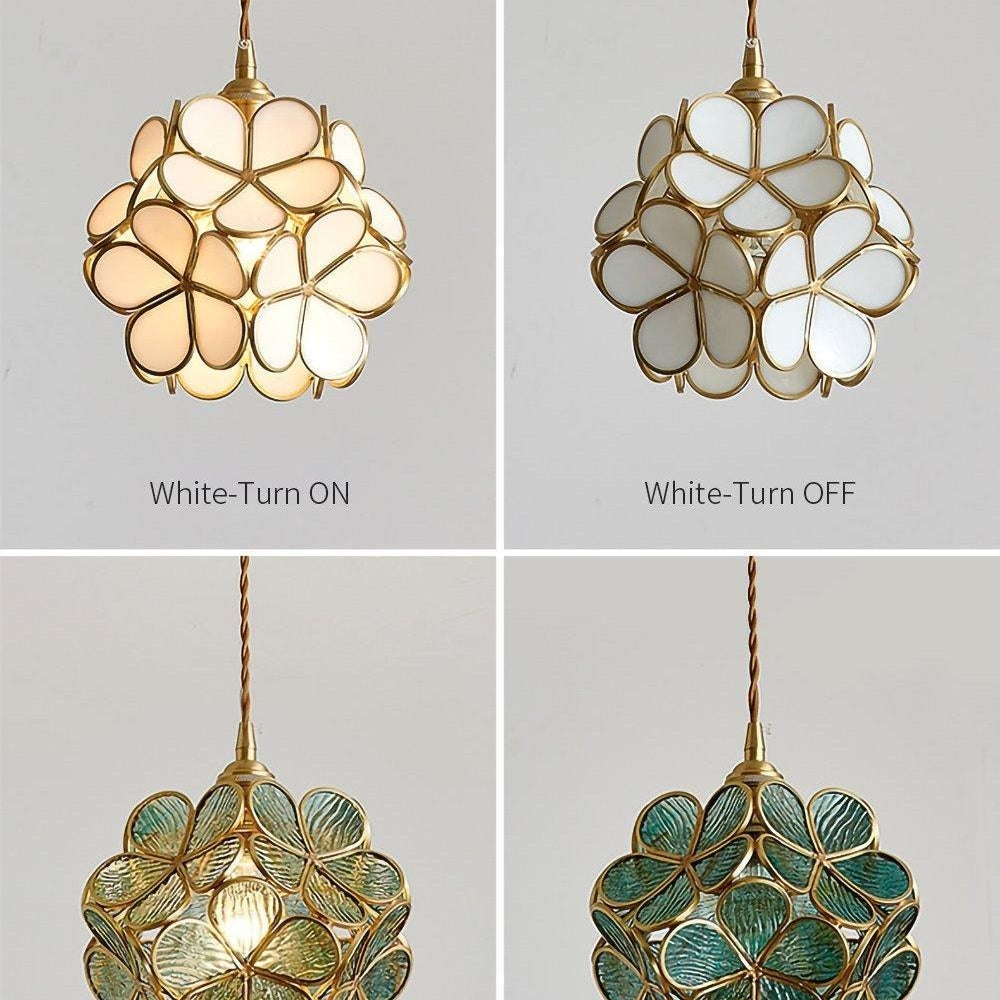 Glass Petal Ceiling Fixture Lighting Lobby