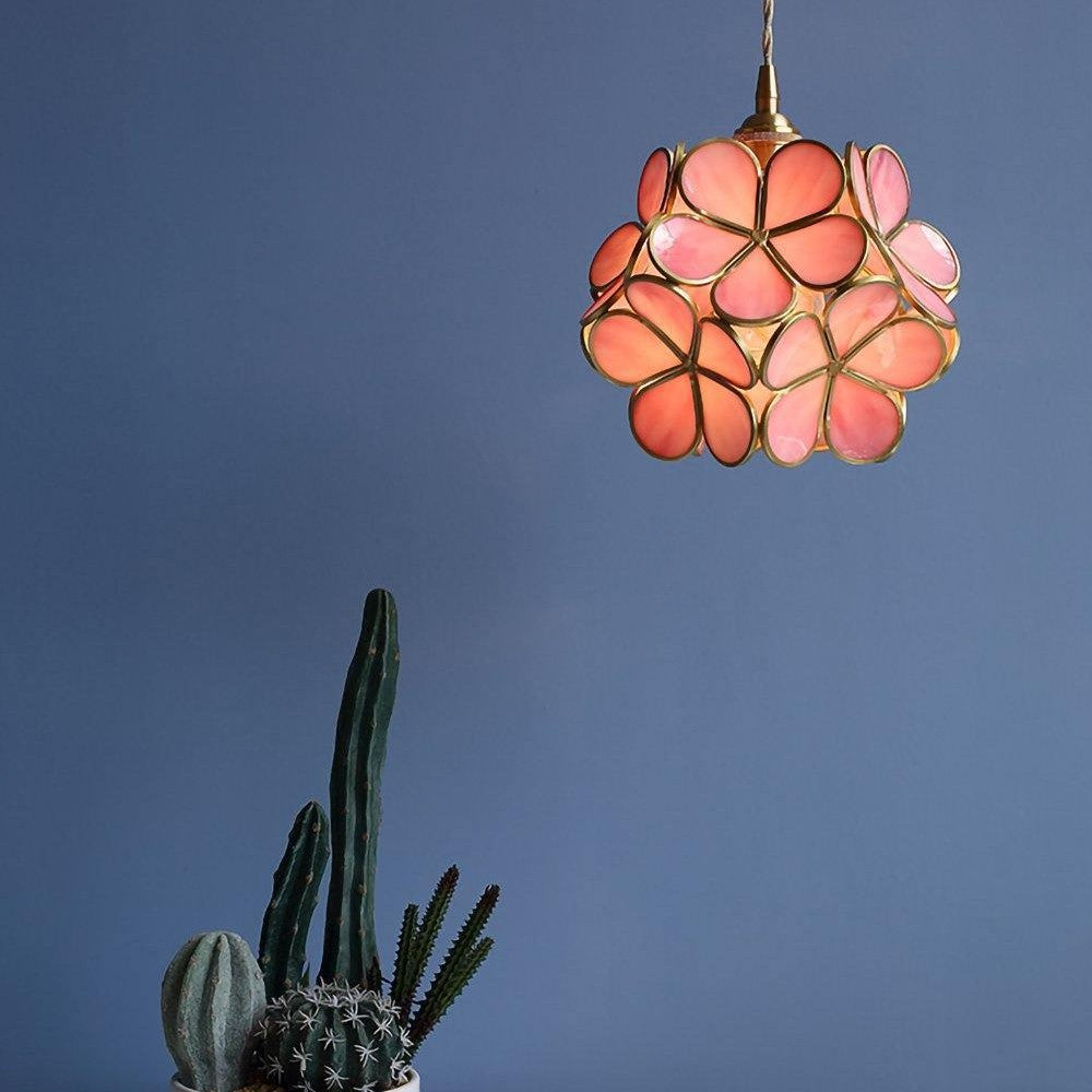 Glass Petal Ceiling Fixture Lighting Lobby