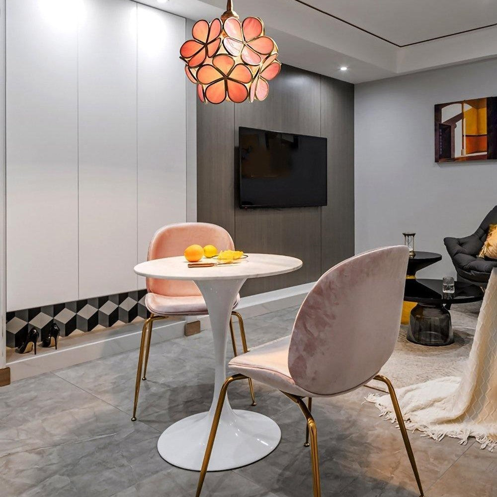 Glass Petal Ceiling Fixture Lighting Lobby