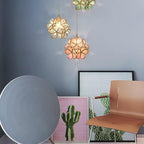 Glass Petal Ceiling Fixture Lighting Lobby