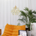 Glass Petal Ceiling Fixture Lighting Lobby