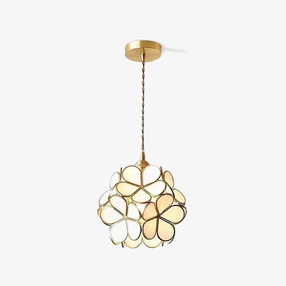 Glass Petal Ceiling Fixture Lighting Lobby