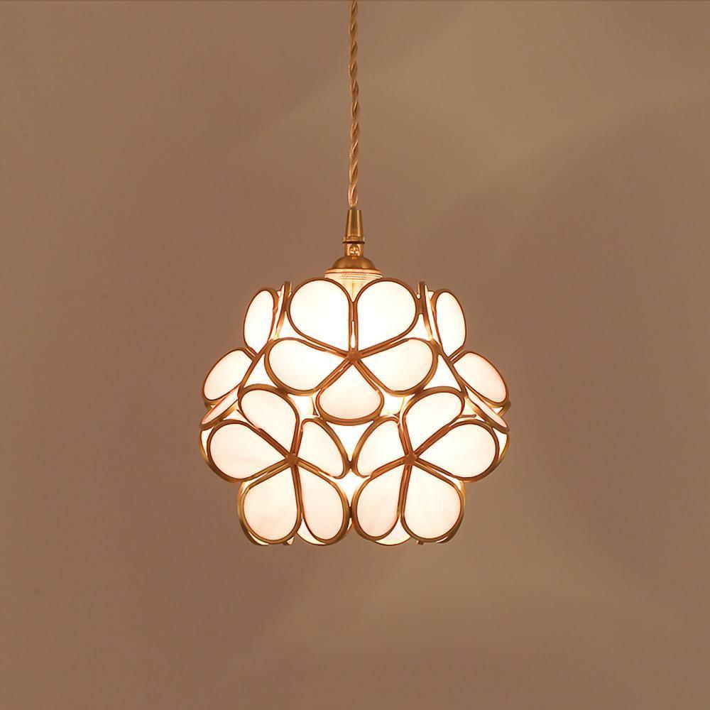 Glass Petal Ceiling Fixture Lighting Lobby