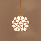 Glass Petal Ceiling Fixture Lighting Lobby