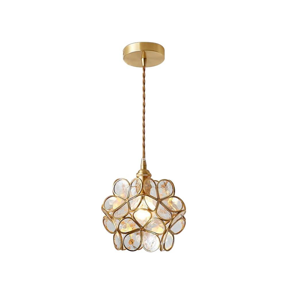 Glass Petal Ceiling Fixture Lighting Lobby