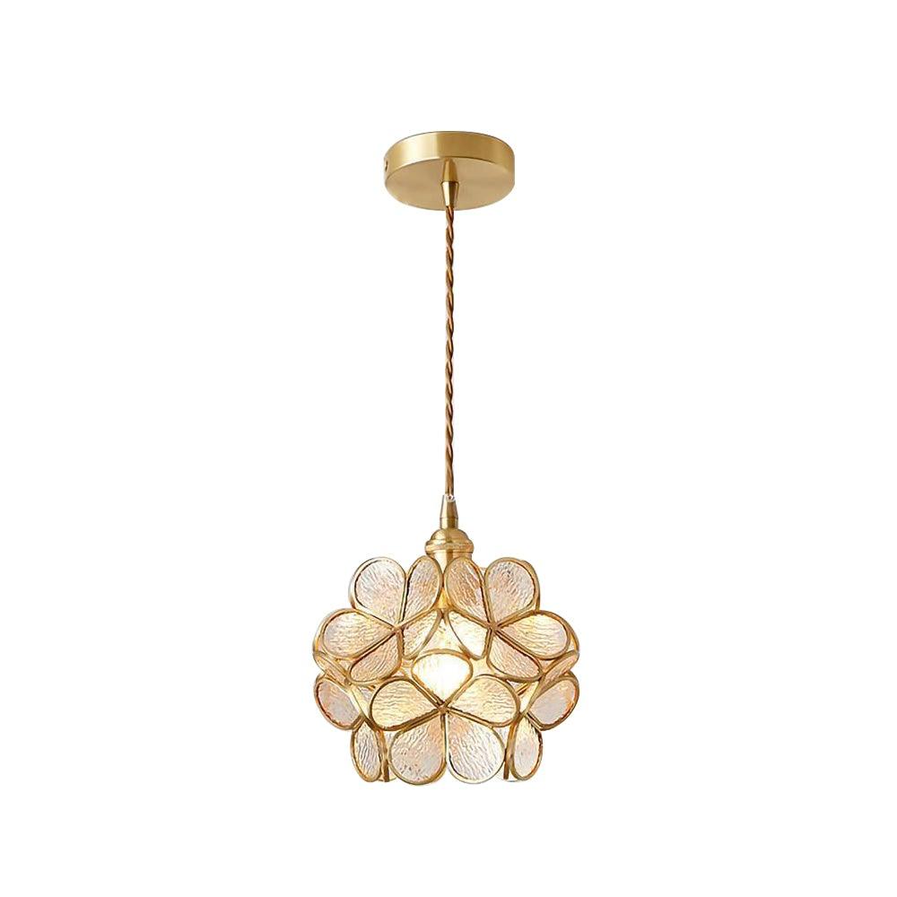 Glass Petal Ceiling Fixture Lighting Lobby
