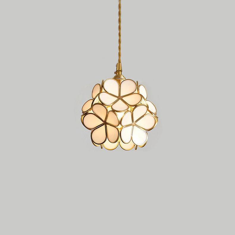 Glass Petal Ceiling Fixture Lighting Lobby