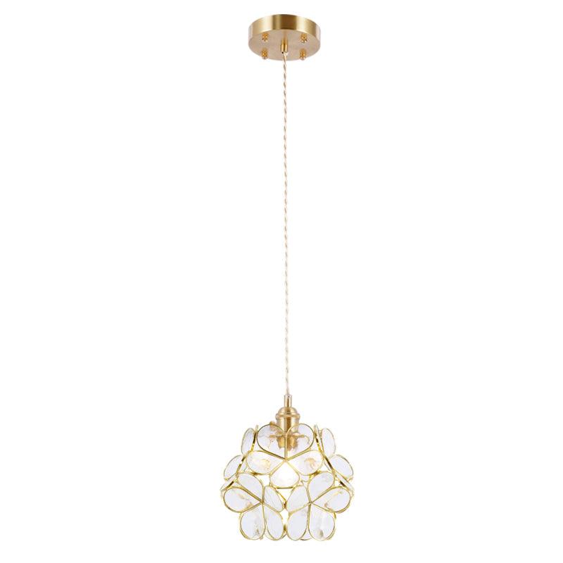 Glass Petal Ceiling Fixture Lighting Lobby