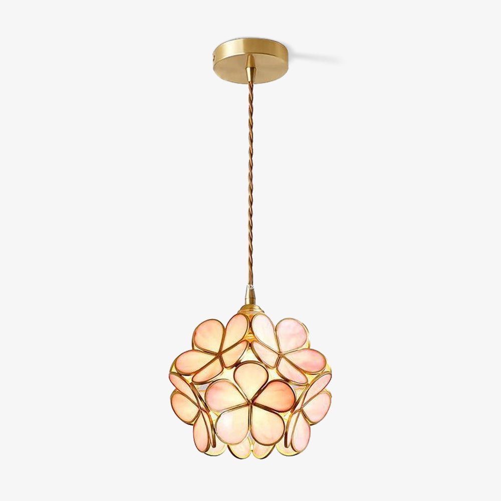 Glass Petal Ceiling Fixture Lighting Lobby