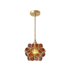 Glass Petal Ceiling Fixture Lighting Lobby