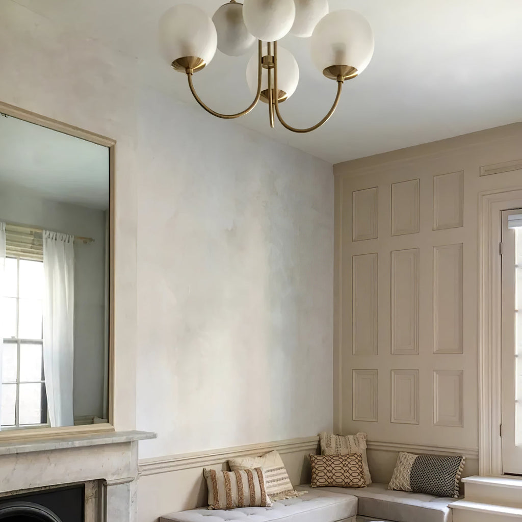 Gooseneck Ceiling Fixture Lighting Lobby