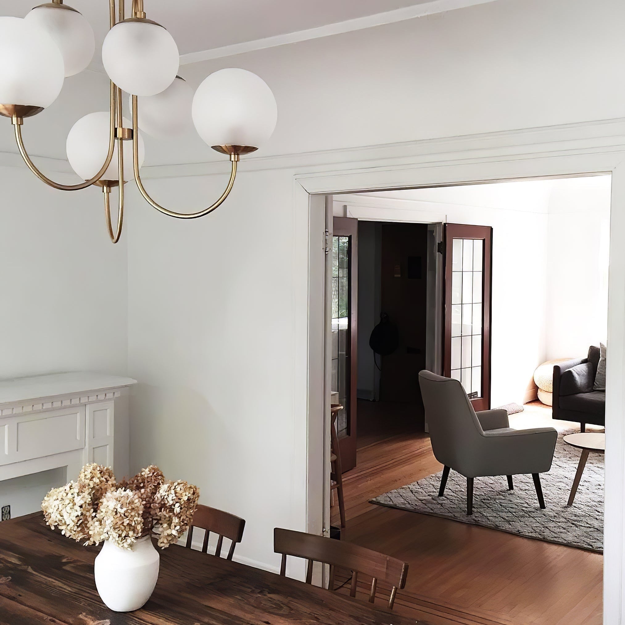 Gooseneck Ceiling Fixture Lighting Lobby
