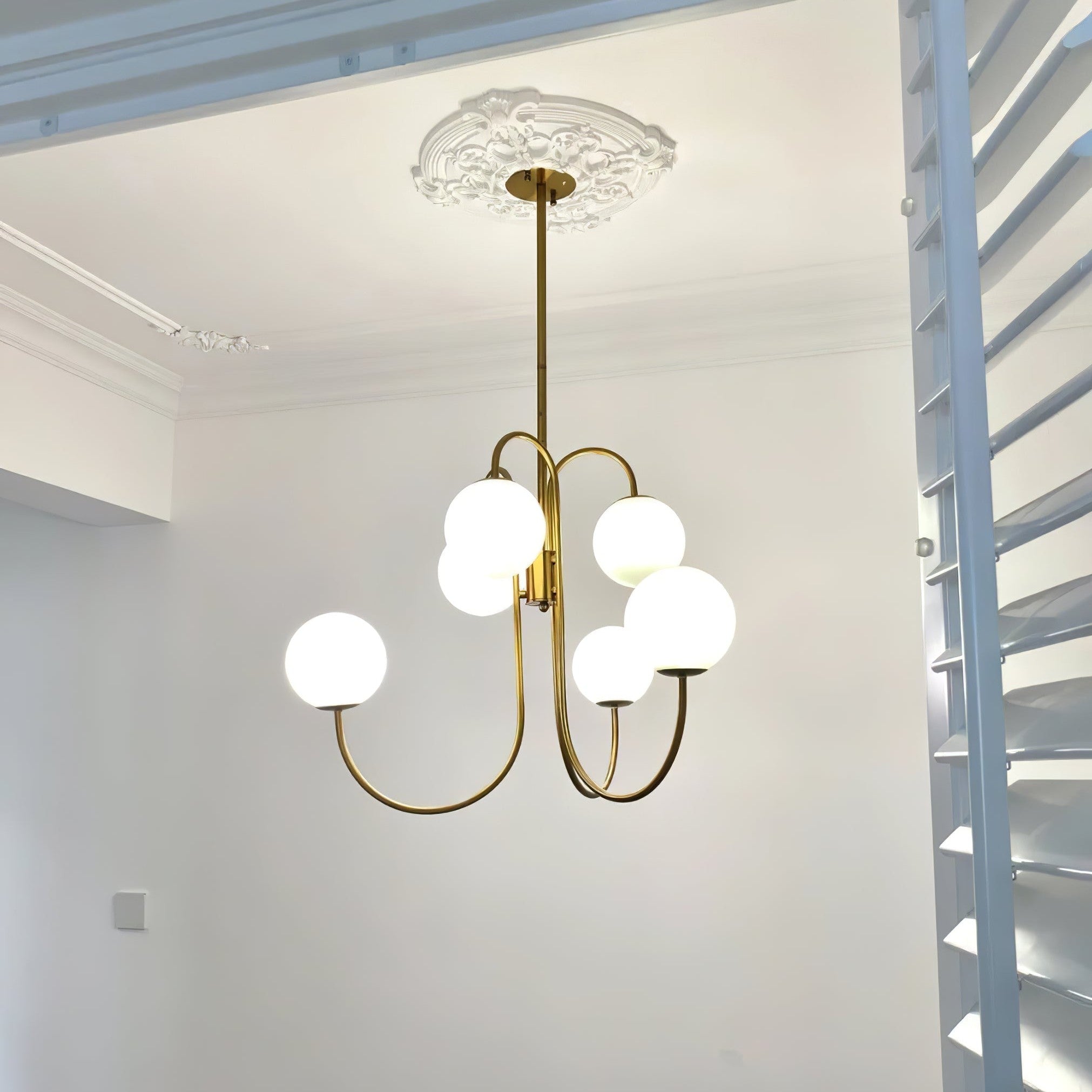 Gooseneck Ceiling Fixture Lighting Lobby
