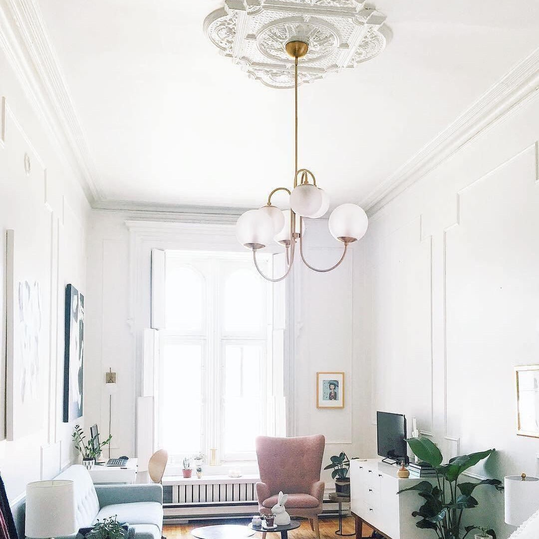 Gooseneck Ceiling Fixture Lighting Lobby