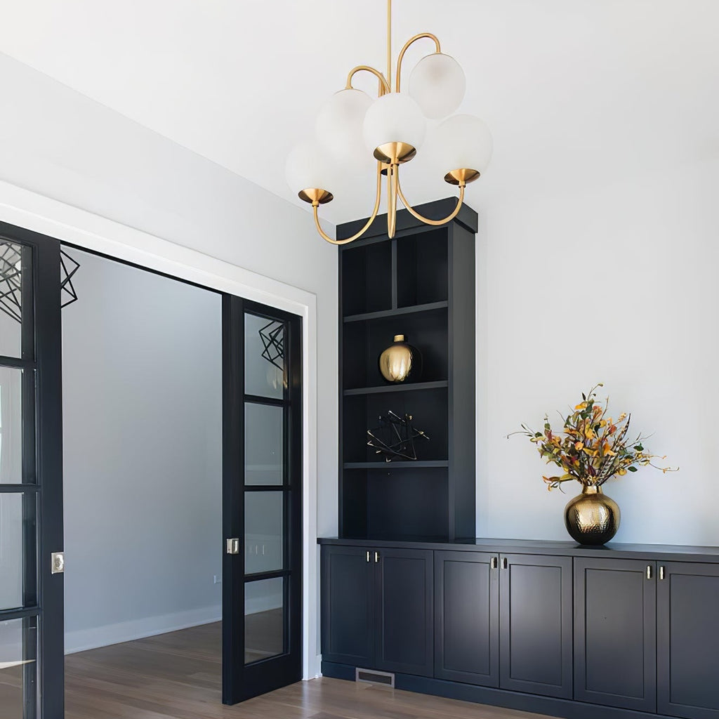 Gooseneck Ceiling Fixture Lighting Lobby