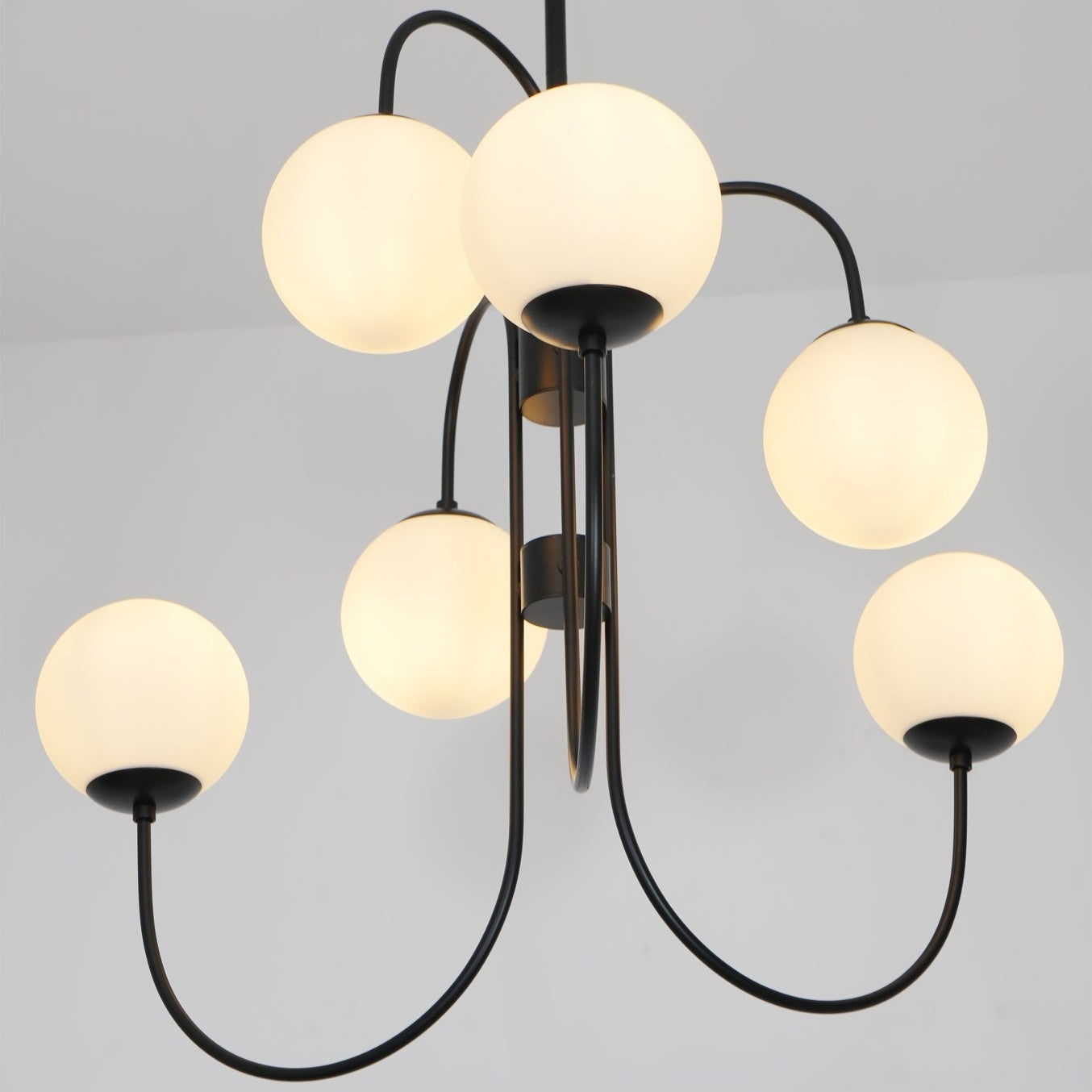 Gooseneck Ceiling Fixture Lighting Lobby