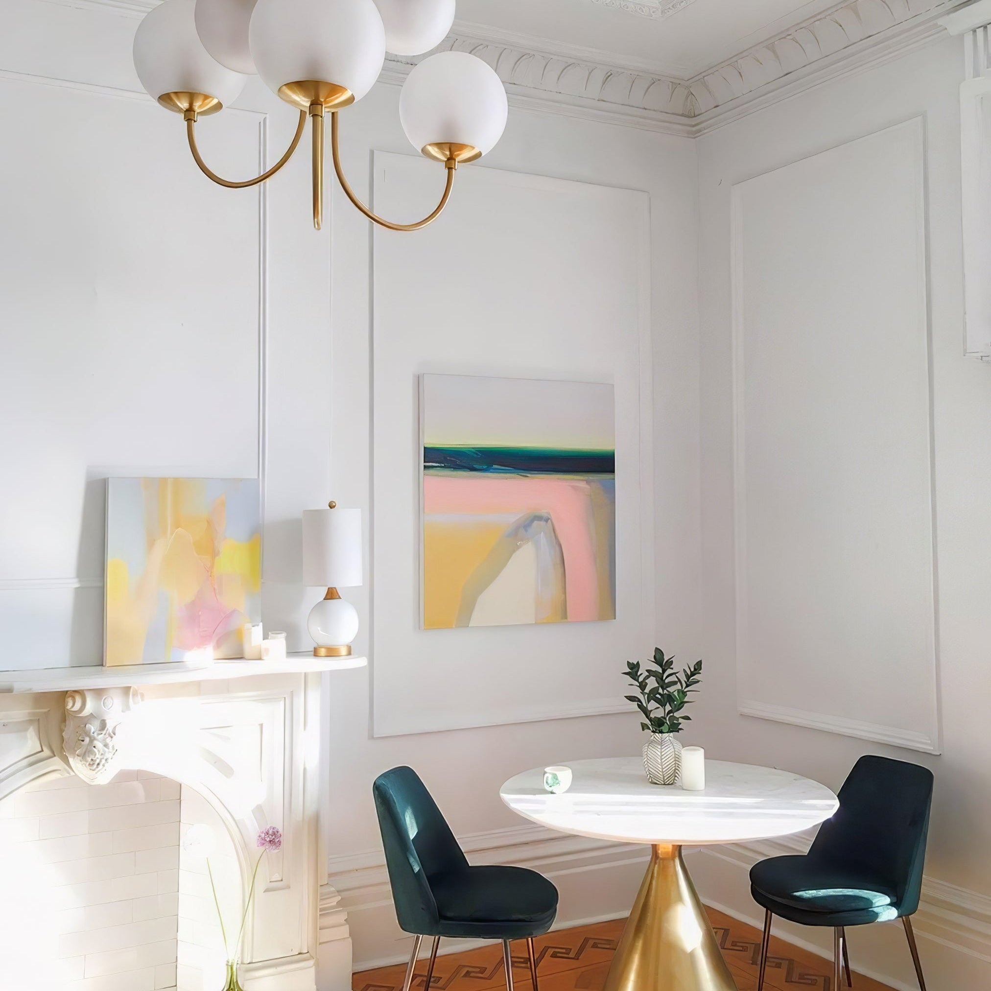 Gooseneck Ceiling Fixture Lighting Lobby