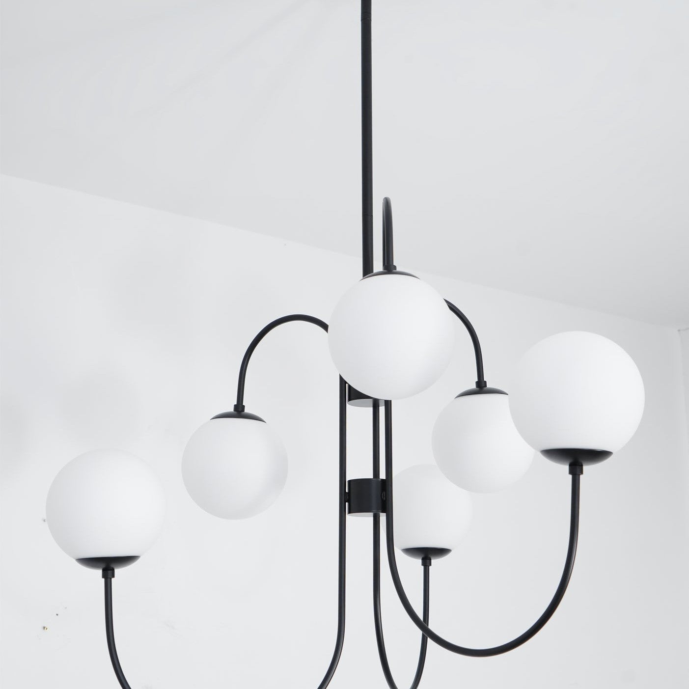 Gooseneck Ceiling Fixture Lighting Lobby